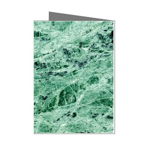 12x12 Gemstone Green Marble Mini Greeting Cards (Pkg of 8) from ArtsNow.com Left