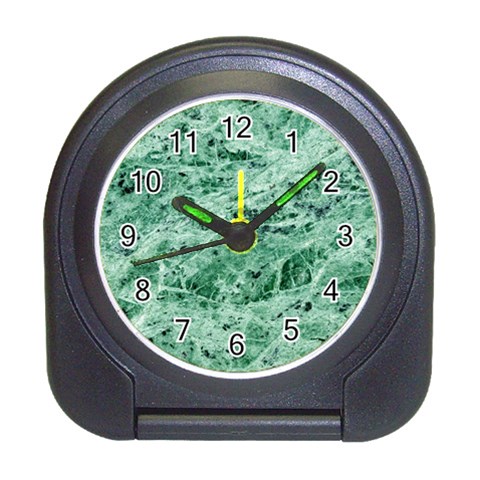 12x12 Gemstone Green Marble Travel Alarm Clock from ArtsNow.com Front