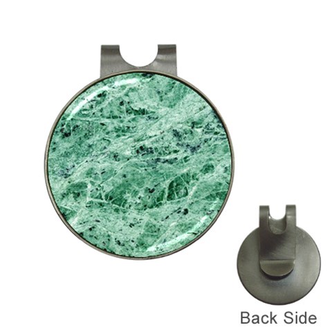 12x12 Gemstone Green Marble Golf Ball Marker Hat Clip from ArtsNow.com Front