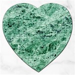 12x12 Gemstone Green Marble Jigsaw Puzzle (Heart)