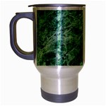 12x12 Gemstone Green Marble Travel Mug (Silver Gray)