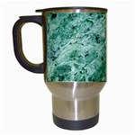 12x12 Gemstone Green Marble Travel Mug (White)