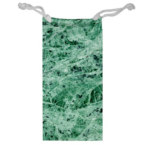 12x12 Gemstone Green Marble Jewelry Bag from ArtsNow.com Front