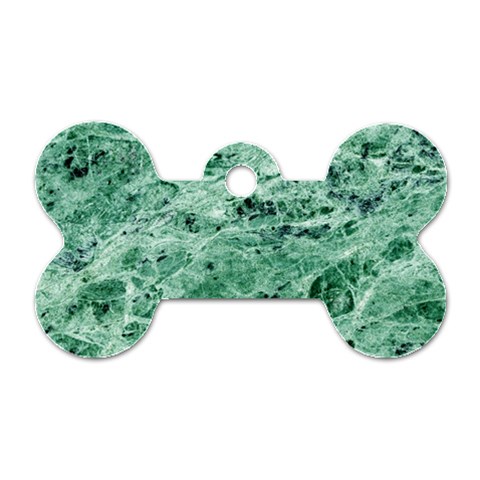 12x12 Gemstone Green Marble Dog Tag Bone (One Side) from ArtsNow.com Front