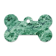 12x12 Gemstone Green Marble Dog Tag Bone (Two Sides) from ArtsNow.com Front