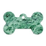 12x12 Gemstone Green Marble Dog Tag Bone (Two Sides)