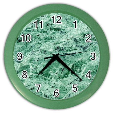 12x12 Gemstone Green Marble Color Wall Clock from ArtsNow.com Front