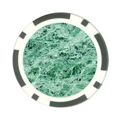 12x12 Gemstone Green Marble Poker Chip Card Guard from ArtsNow.com Front