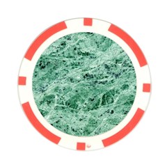 12x12 Gemstone Green Marble Poker Chip Card Guard from ArtsNow.com Front