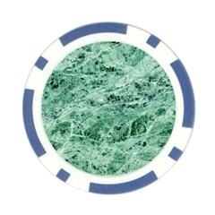 12x12 Gemstone Green Marble Poker Chip Card Guard from ArtsNow.com Front