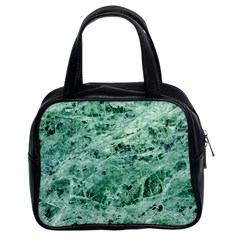 12x12 Gemstone Green Marble Classic Handbag (Two Sides) from ArtsNow.com Front