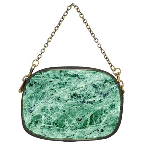 12x12 Gemstone Green Marble Chain Purse (Two Sides) from ArtsNow.com Front