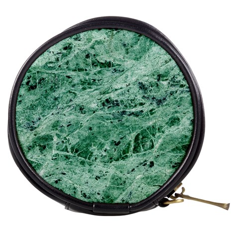 12x12 Gemstone Green Marble Mini Makeup Bag from ArtsNow.com Front