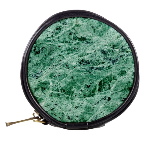 12x12 Gemstone Green Marble Mini Makeup Bag from ArtsNow.com Back