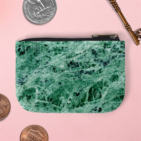 12x12 Gemstone Green Marble Mini Coin Purse from ArtsNow.com Back