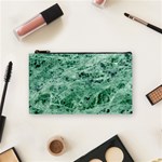 12x12 Gemstone Green Marble Cosmetic Bag (Small)