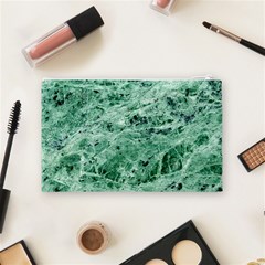 12x12 Gemstone Green Marble Cosmetic Bag (Medium) from ArtsNow.com Back