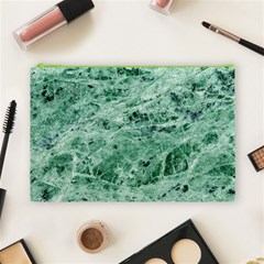 12x12 Gemstone Green Marble Cosmetic Bag (Large) from ArtsNow.com Front