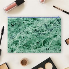 12x12 Gemstone Green Marble Cosmetic Bag (Large) from ArtsNow.com Back