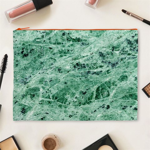 12x12 Gemstone Green Marble Cosmetic Bag (XL) from ArtsNow.com Front