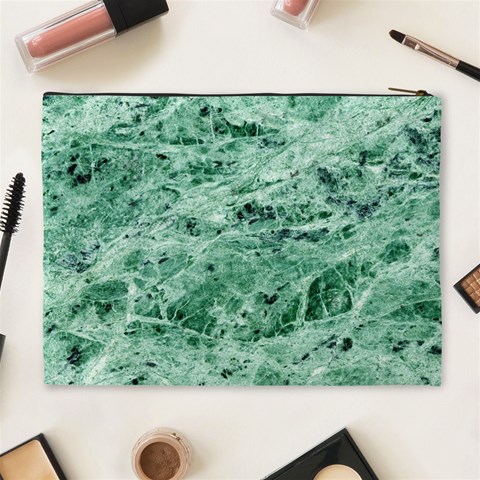 12x12 Gemstone Green Marble Cosmetic Bag (XL) from ArtsNow.com Back