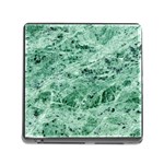 12x12 Gemstone Green Marble Memory Card Reader with Storage (Square)