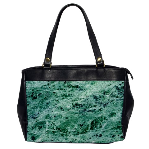 12x12 Gemstone Green Marble Oversize Office Handbag (One Side) from ArtsNow.com Front