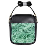 12x12 Gemstone Green Marble Girls Sling Bag