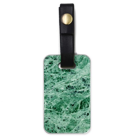 12x12 Gemstone Green Marble Luggage Tag (one side) from ArtsNow.com Front