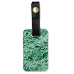 12x12 Gemstone Green Marble Luggage Tag (one side)