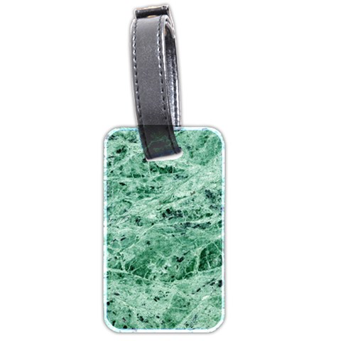 12x12 Gemstone Green Marble Luggage Tag (two sides) from ArtsNow.com Front