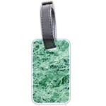 12x12 Gemstone Green Marble Luggage Tag (two sides)