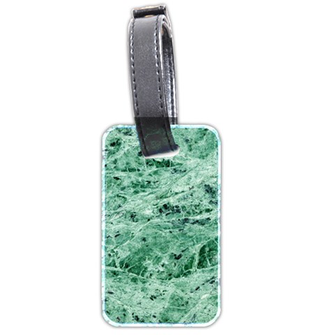 12x12 Gemstone Green Marble Luggage Tag (two sides) from ArtsNow.com Back