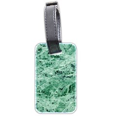 12x12 Gemstone Green Marble Luggage Tag (two sides) from ArtsNow.com Back