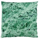 12x12 Gemstone Green Marble Large Cushion Case (One Side)