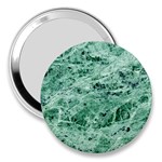 12x12 Gemstone Green Marble 3  Handbag Mirror