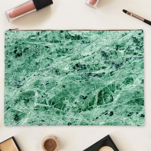 12x12 Gemstone Green Marble Cosmetic Bag (XXL) from ArtsNow.com Front