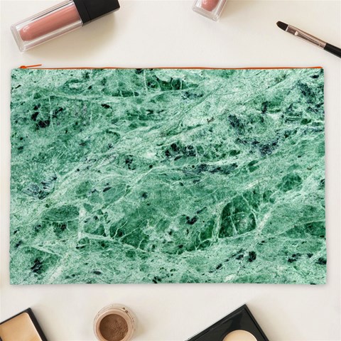 12x12 Gemstone Green Marble Cosmetic Bag (XXL) from ArtsNow.com Front