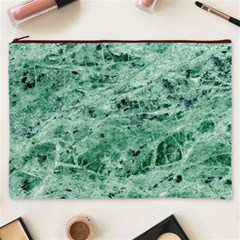 12x12 Gemstone Green Marble Cosmetic Bag (XXXL) from ArtsNow.com Front