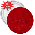 Leather Look & Skins Cracked Red Leather 3  Button (10 pack)