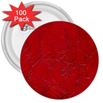 Leather Look & Skins Cracked Red Leather 3  Button (100 pack)