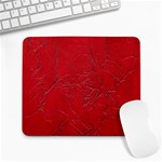 Leather Look & Skins Cracked Red Leather Large Mousepad