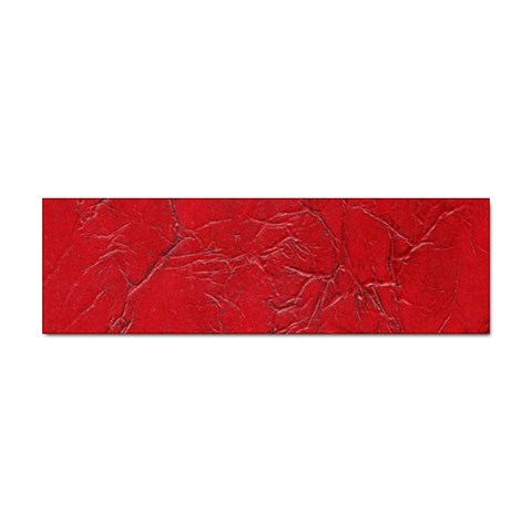 Leather Look & Skins Cracked Red Leather Sticker Bumper (10 pack) from ArtsNow.com Front