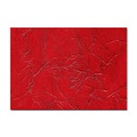 Leather Look & Skins Cracked Red Leather Sticker A4 (10 pack)