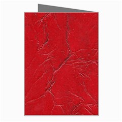 Leather Look & Skins Cracked Red Leather Greeting Card from ArtsNow.com Right