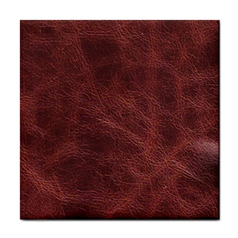 Leather Look & Skins Capri Brown Tile Coaster from ArtsNow.com Front