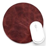 Leather Look & Skins Capri Brown Round Mousepad