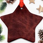 Leather Look & Skins Capri Brown Ornament (Star)