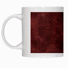 Leather Look & Skins Capri Brown White Mug from ArtsNow.com Left