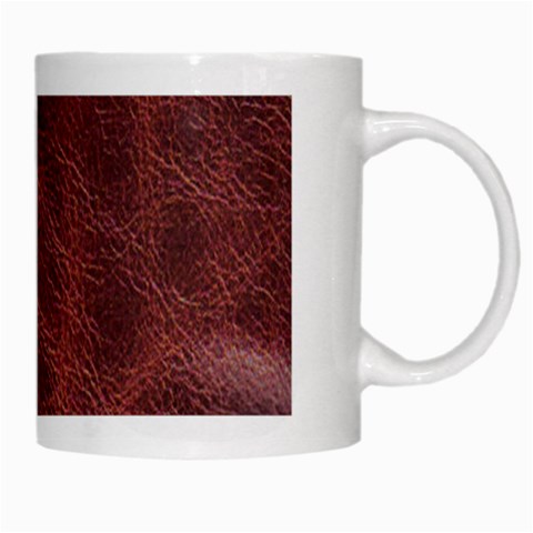 Leather Look & Skins Capri Brown White Mug from ArtsNow.com Right